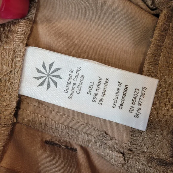 ATHLETA Dipper Tan Cargo Pants Bootcut SZ 12P - Picture 10 of 10